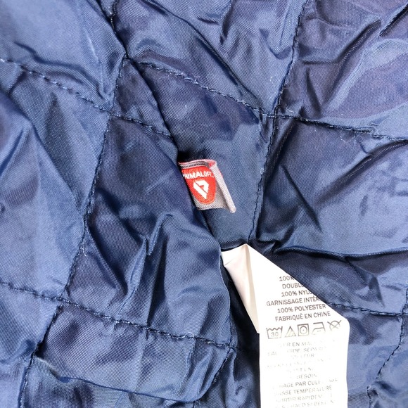 LL Bean Shirt Jacket Men L Tall Blue Plaid Slightly Fitted Quilted Lined Shacket - Picture 11 of 13